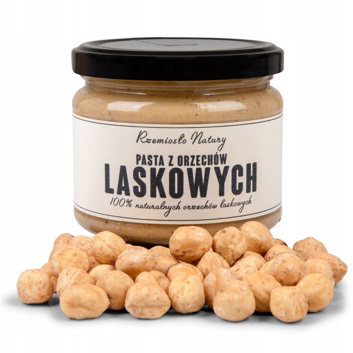 PASTA Z ORZECHÓW LASKOWYCH 100% - 300g - Rzemiosło Natury