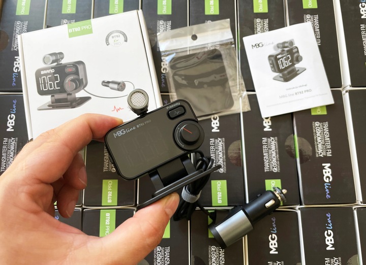 Transmiter FM Bluetooth 5.0 ładowarka USB QC 3.0