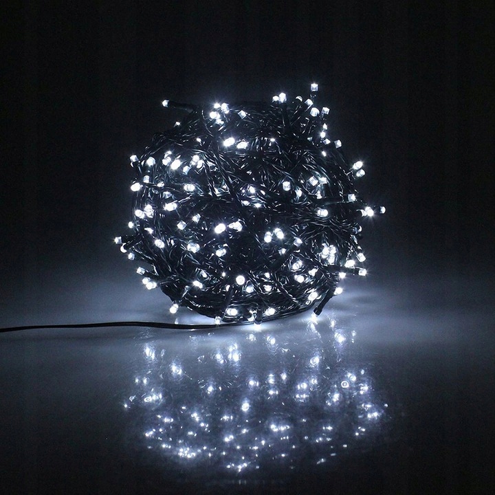 LAMPKI CHOINKOWE 1000 LED ZEWNĘTRZNE WEWNĘTRZNE BIALY ZIMNY