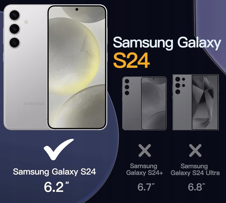 Etui Do SAMSUNG GALAXY S24 +Szkło 9H WZMACNIANE 360° do MAGSAFE CLEAR CASE