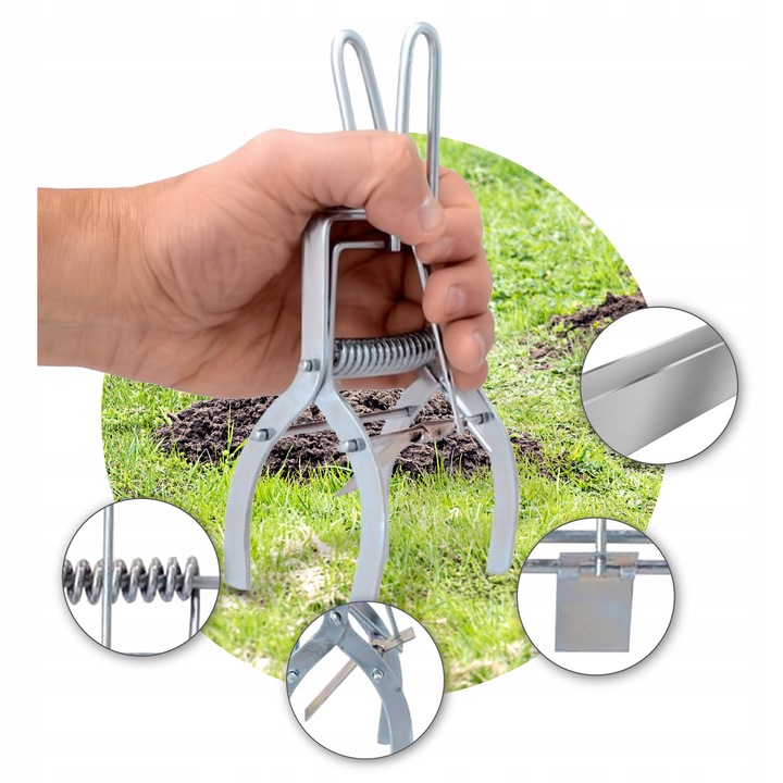 PUŁAPKA NA KRETY NORNICE SZCZURY KRETOŁAP CHWYTACZ ŁAPKA GILOTYNA