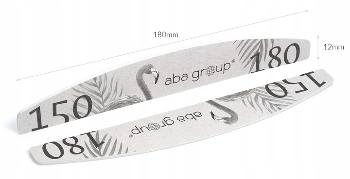 Pilnik do Paznokci 150/180 Łódka Półksiężyc Standard Aba Group 100 szt