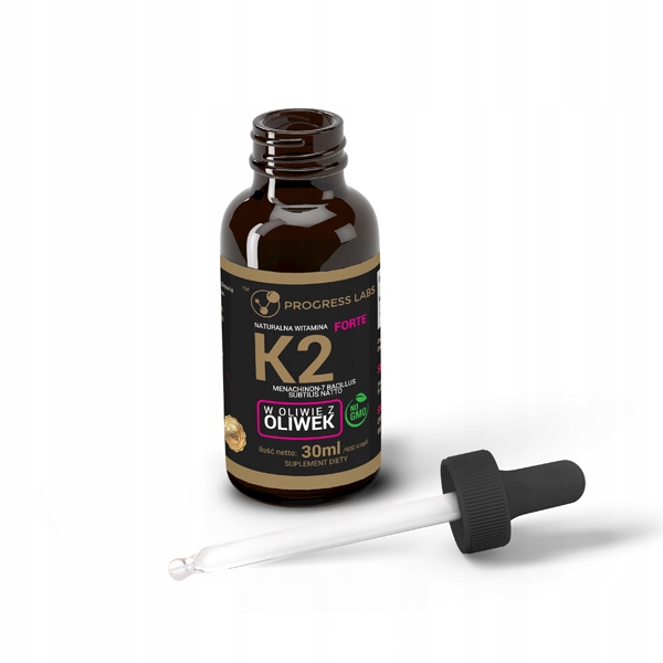 Naturalna Witamina K2 MK-7 Forte 50ug 900 Kropli