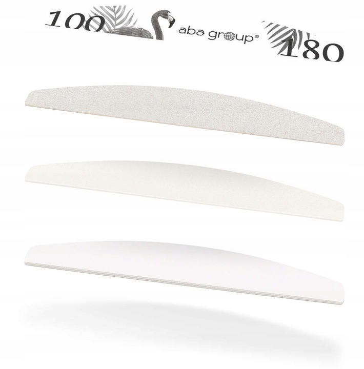 Aba Group Pilnik do Paznokci Półksiężyc 100/180 Standard 100 sztuk