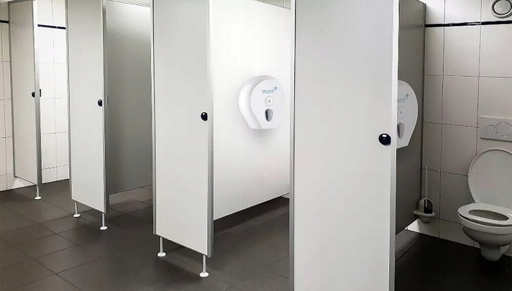 Papier Toaletowy Jumbo Biały Celuloza 2 Warstw Horeca 80m 400 listków