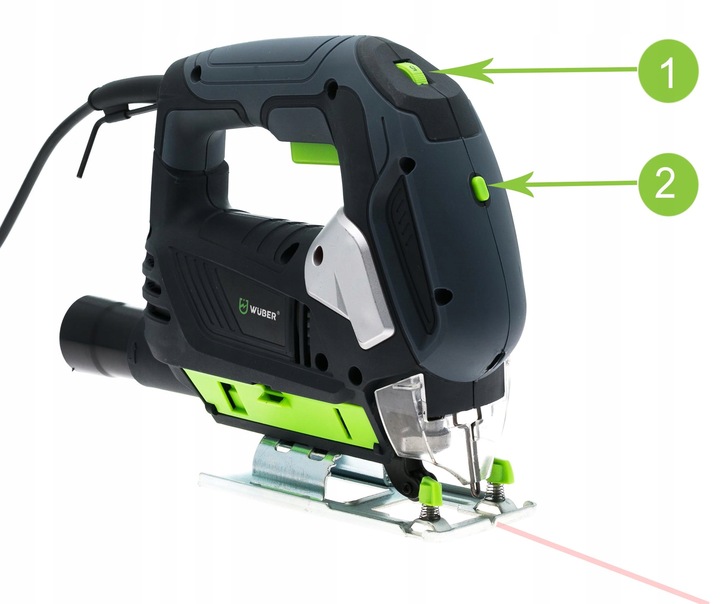 Wyrzynarka przecinarka z laserem+ brzeszczoty