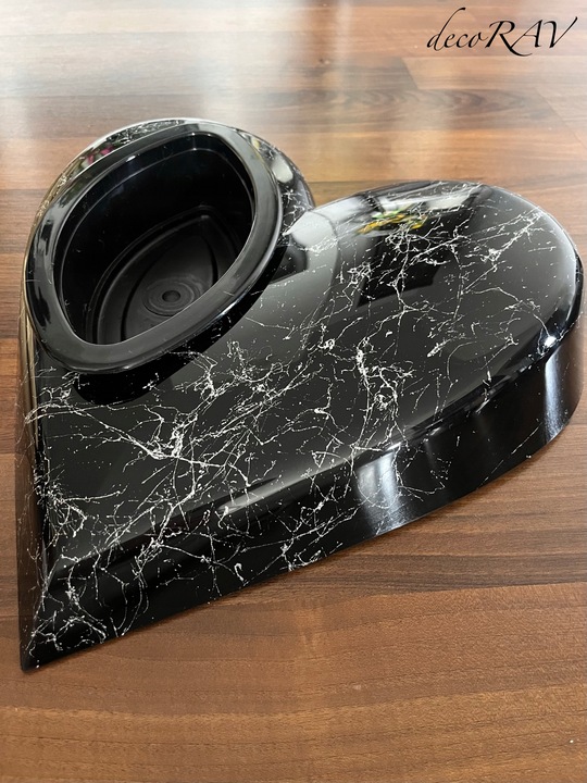 SERCE na Grób RÓŻNE KOLORY Podstawa na Stroik Wzór Marmur Kompozycja