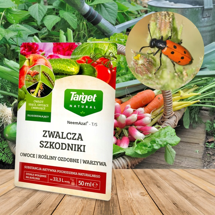 Płyn owadobójczy na ziemiórki mszyce przędziorki 50 ML Target NeemAzal