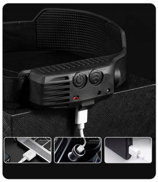 LATARKA CZOŁOWA AKUMULATOROWA WODOODPORNA MOCNA