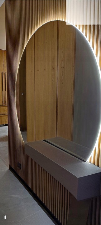 LUSTRO LED COB okrągłe 80 cm PODŚWIETLANE łazienkowe, uniwersalne IP67