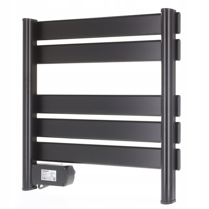 MAŁY GRZEJNIK ŁAZIENKOWY ELEKTRYCZNY drabinka suszarka timer CZARNY 150W