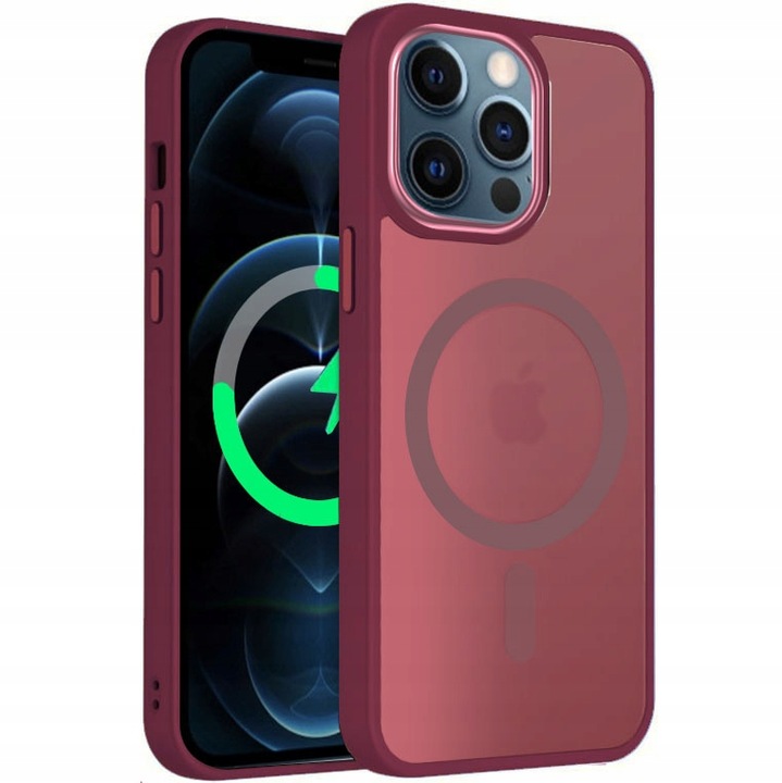 Etui Do iPhone 12/12 Pro +Szkło 9H WZMACNIANE 360° Matt Case Do Magsafe