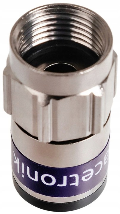 10x Wtyk Samokompresyjne Złącze F Samozaciskowy RG6 5.1 Self