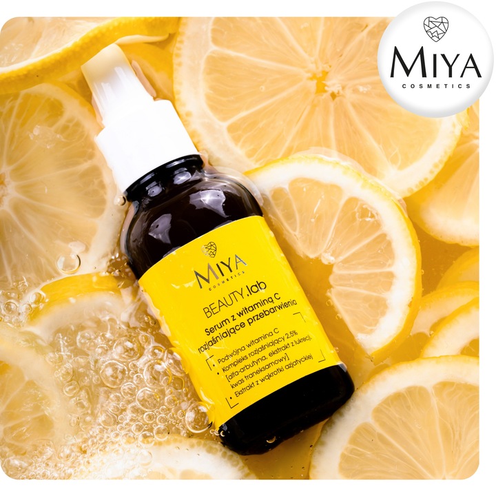 Serum z Witaminą C Rozjaśniające Przebarwienia Wygładzajace 30 ml Miya
