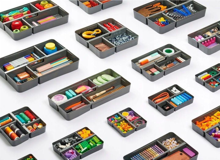 Pojemnik 15,5 l pudełko na klocki lego przezroczysty organizer z