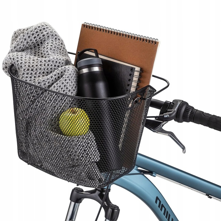 DUŻY KOSZ NA ROWER METALOWY KOSZYK ROWEROWY NA KIEROWNICĘ SYSTEM CLICK XXXL
