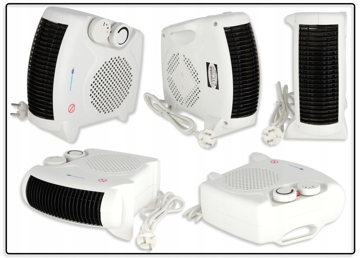 Termowentylator Grzejnik Farelka 2000W Termostat pionowy poziomy