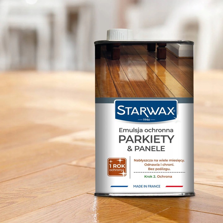 EMULSJA OCHRONNA PŁYN DO PODŁÓG PARKIETY & PANELE 1 L STARWAX