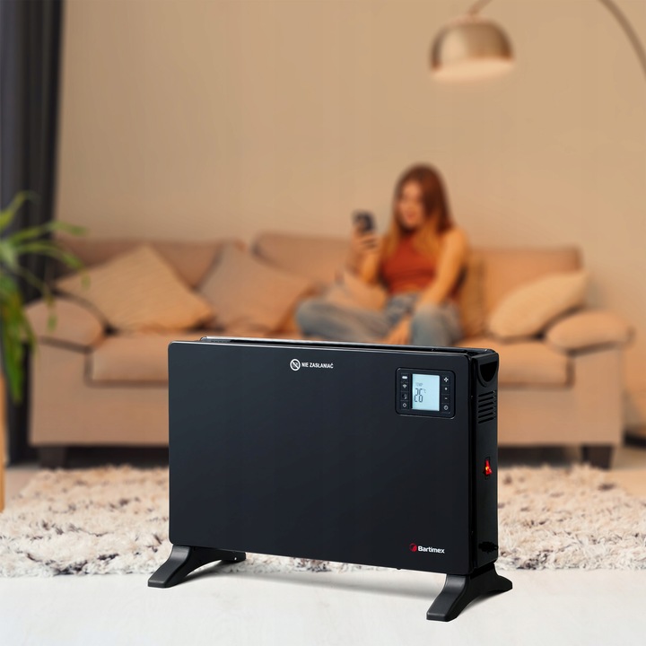 Grzejnik elektryczny konwektorowy TURBO 2000W termostat WiFi API pilot