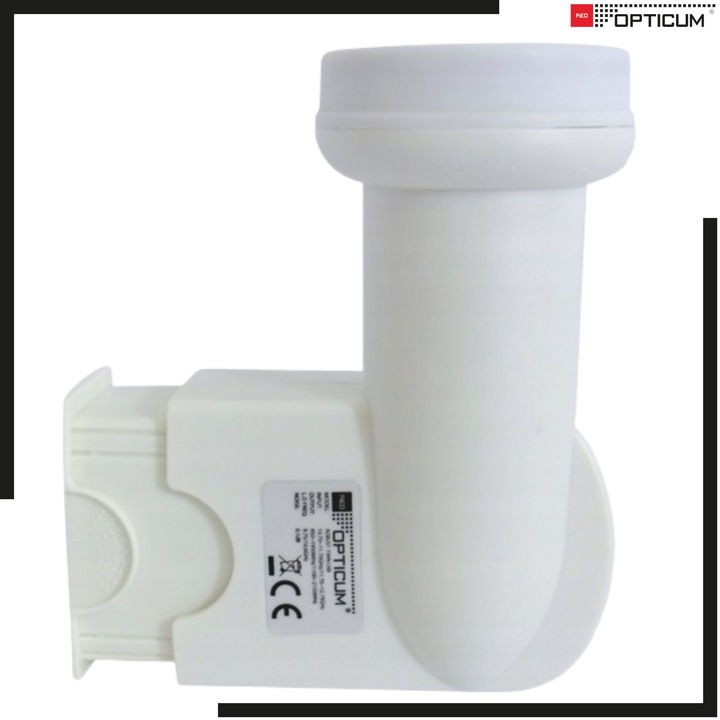 Konwerter Satelitarny Twin LNB 4K UHD Opticum Robust Mocny 01dB