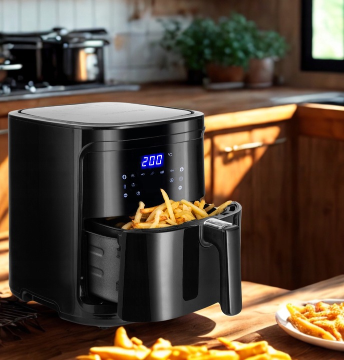 FRYTKOWNICA BEZTŁUSZCZOWA AIR FRYER 7L 1900W XL FRYTOWNICA LCD SMART