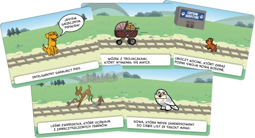 DYLEMAT WAGONIKA Imprezowa gra dla dorosłych REBEL