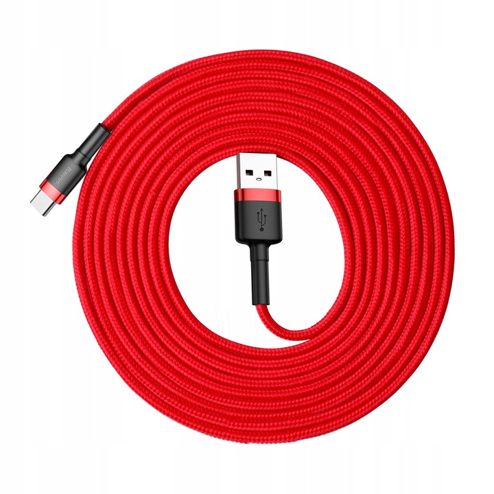 BASEUS MOCNY KABEL USB USB-C TYP-C PRZEWÓD OPLOT QUICK CHARGE 3.0 2A 3M