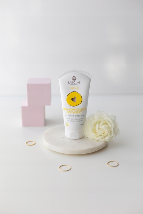 BasicLab Zestaw Nawilżający Krem do Twarzy i Nawilżający Krem do Rąk 75 ml