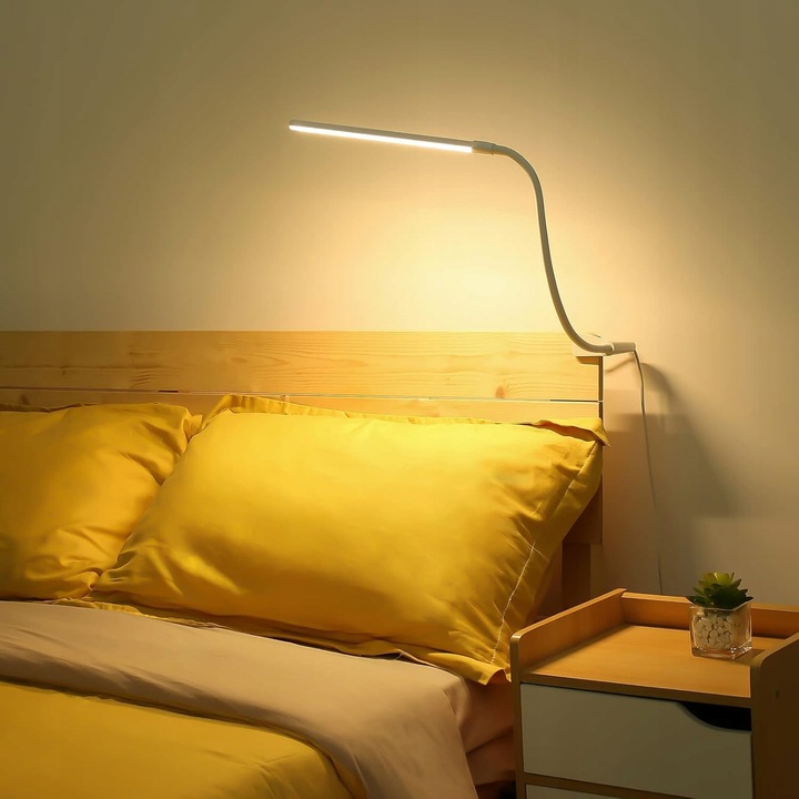 Lampka Na Biurko Biurkowa LED Do Czytania Regulowana Włącznik 10W 3