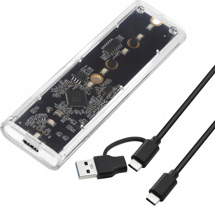 OBUDOWA NA DYSK NVME M2 SATA SSD ADAPTER NGFF M.2 USB 3.1 USB TYP-C 10 GBPS