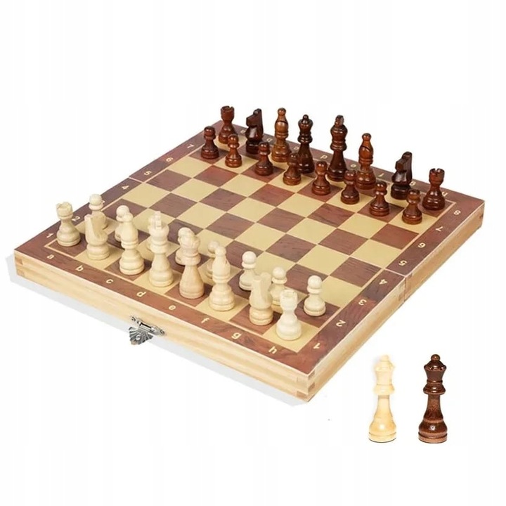 SZACHY DREWNIANE WARCABY DUŻE DLA DZIECI TRYKTRAK GRY LOGICZNE PLANSZ0WE