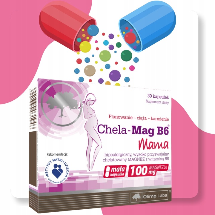 OLIMP Chela-Mag B6 Mama magnez i witamina B6 Suplement diety 30 kapsułek