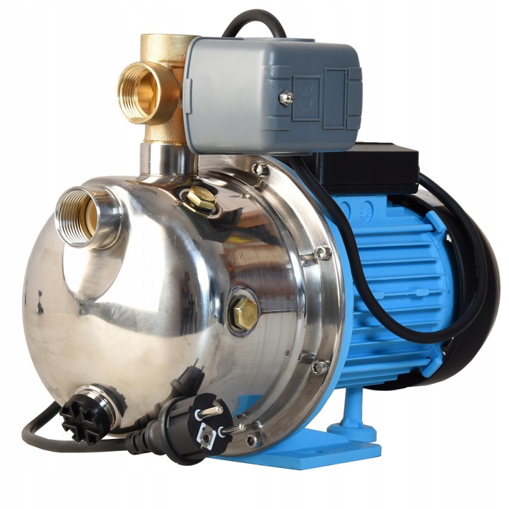 POMPA HYDROFOROWA Z OSPRZĘTEM SSĄCA DO WODY 1100W INOX 3600L/H WYDAJNA