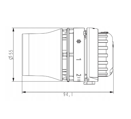 DANFOSS głowica termostatyczna Redia RA click, czujnik 015G3398, nowe 5115