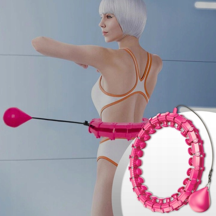 HULA HOP Z OBCIĄŻENIEM Odchudzające Obciążnikiem Smart z Wypustkami HULAHOP