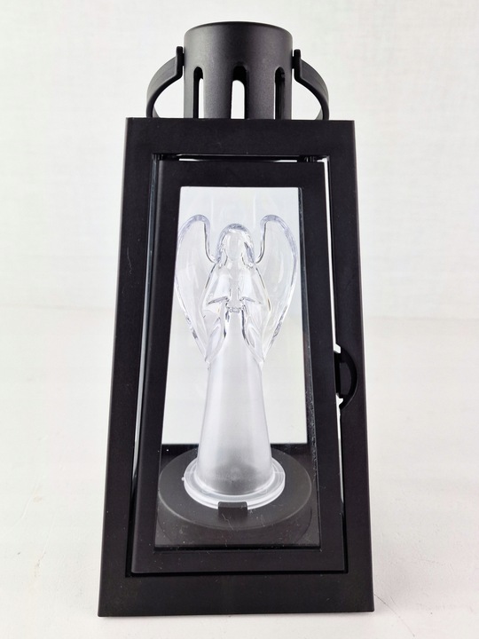 LATARENKA LED DEKORACYJNA LAMPION ANIOŁEK LATARNIA Z ANIOŁEM OZDOBNA