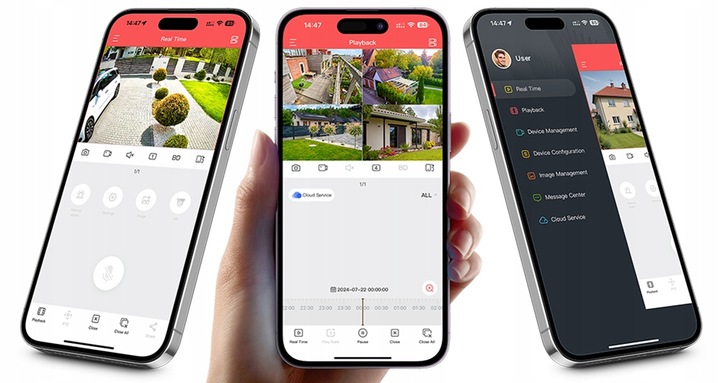 Zestaw MONITORINGU IP POE 2 KAMERY 4MPx 1TB PODGLĄD APLIKACJA DETEKCJA