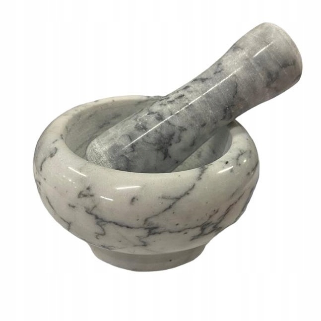 MOŹDZIERZ KUCHENNY KAMIENNY GRANITOWY TŁUCZEK DO UCIERANIA PRZYPRAW ZIÓŁ