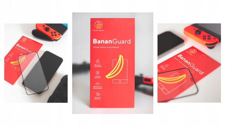 Szkło hartowane 5D BananGuard pełne do Apple iPhone 14 Pro
