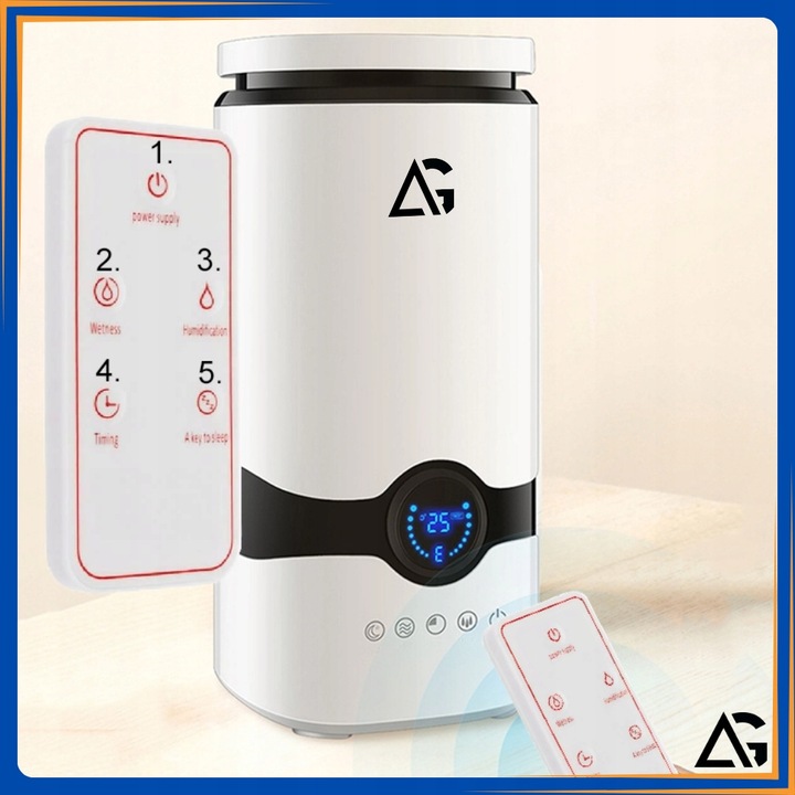 NAWILŻACZ POWIETRZA JONIZATOR AROMATERAPIA DYFUZOR TIMER PILOT I 12x OLEJKI