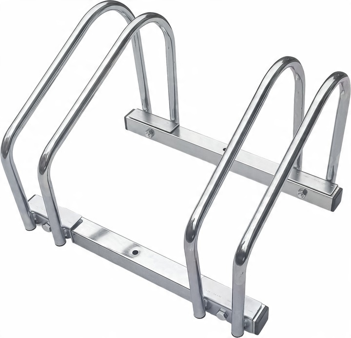 STOJAK NA 2 ROWERY PARKING ROWEROWY UCHWYT NA 2 STANOWISKA STAL NIERDZEWNA