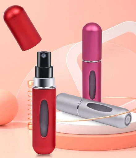 ATOMIZERY PODRÓŻNE Z ROZPYLACZEM DO PERFUM DOZOWNIKI 8SZTUK