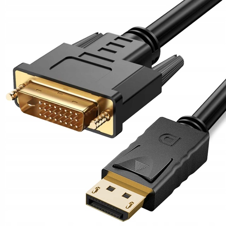 Kabel Przewód Adapter Konwerter DisplayPort DP do DVI 2 m 1080 full HD 2m