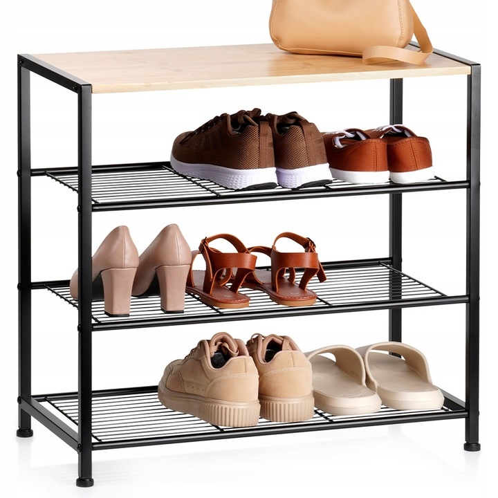 Regał PÓŁKA BUTY obuwie szafka organizer duży stojak 4-poziomowy