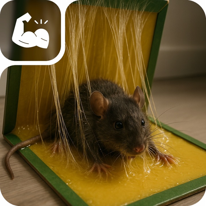 60x PUŁAPKA NA MYSZY SZCZURY MYSZOŁAPKA SILNY KLEJ MOCNA ŁAPKA LEP