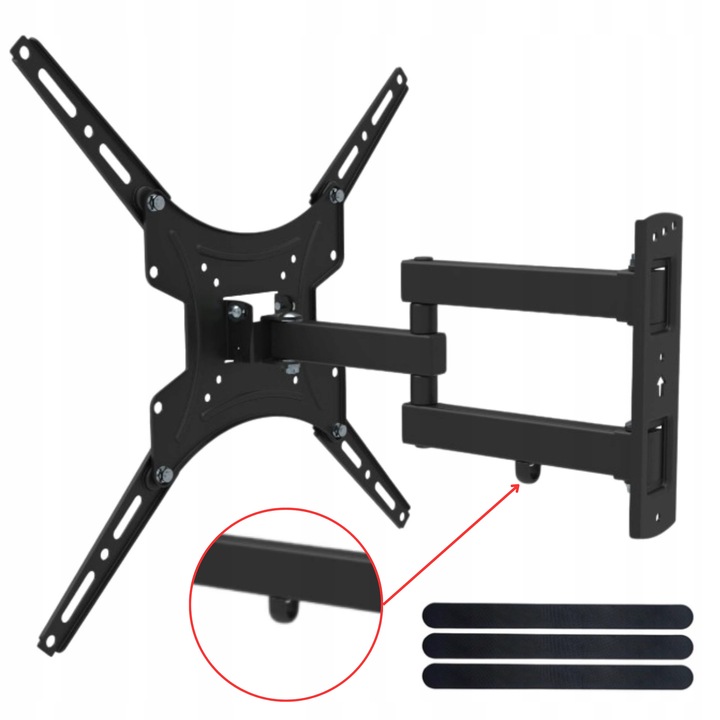 UCHWYT DO TELEWIZORA OBROTOWY UCHWYT SCIENNY WIESZAK DO TV 13-60 CALI VESA