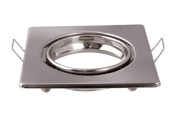 ZESTAW 6x LED 5W OPRAWA halogen CHROM KWADRAT