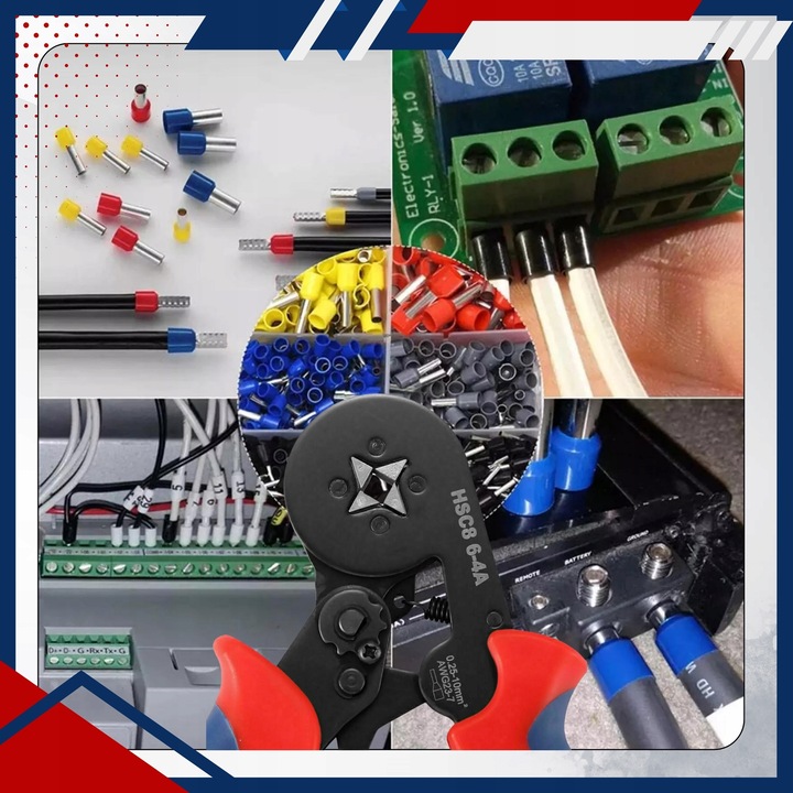 ZACISKARKA PRASKA 1800 TULEJEK KONEKTORÓW KOŃCÓWEK KABLI PRZEWODÓW