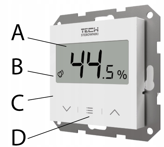 STEROWNIK REGULATOR TERMOSTAT POKOJOWY PODTYNKOWY BIAŁY F-12B TECH L-X TECH