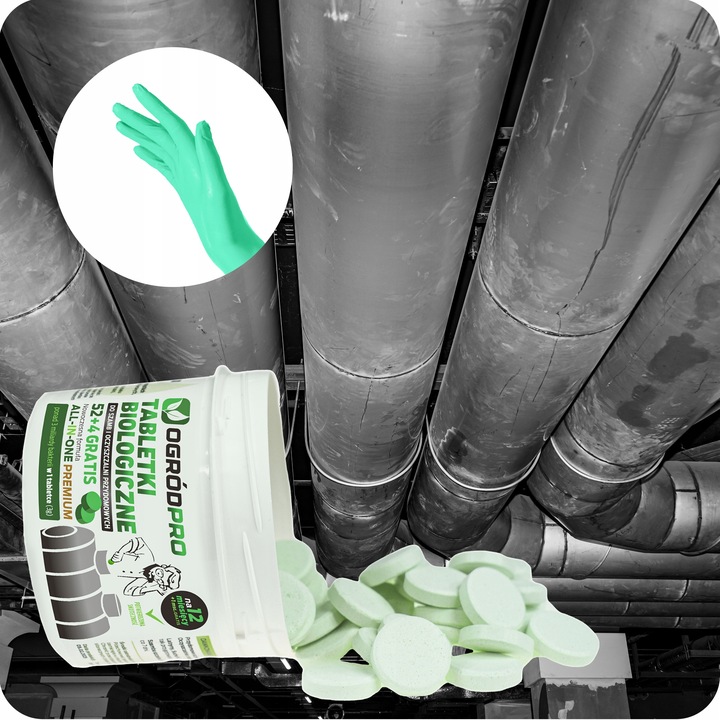 Tabletki Bakterie do szamba Oczyszczalni na Rok Tłuszcze All in One